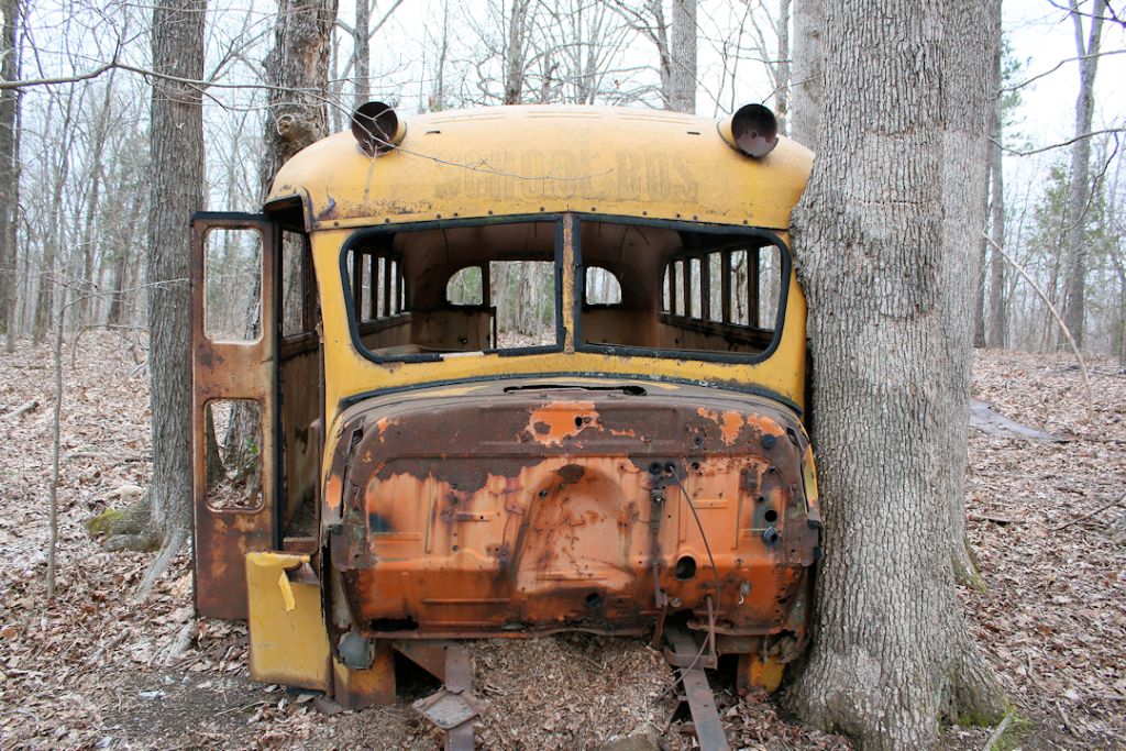 Old School Bus in Land Between The Lakes - Four Rivers Explorer